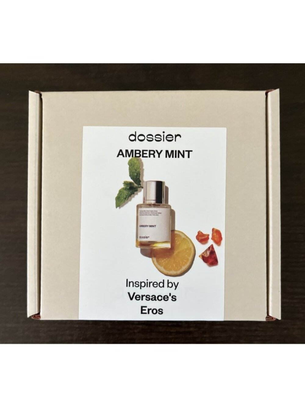 NIP Dossier Ambery Mint Easu de Parfum Inspired by Versace Eros Cologne For Men